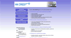 Desktop Screenshot of hkcredit.cz